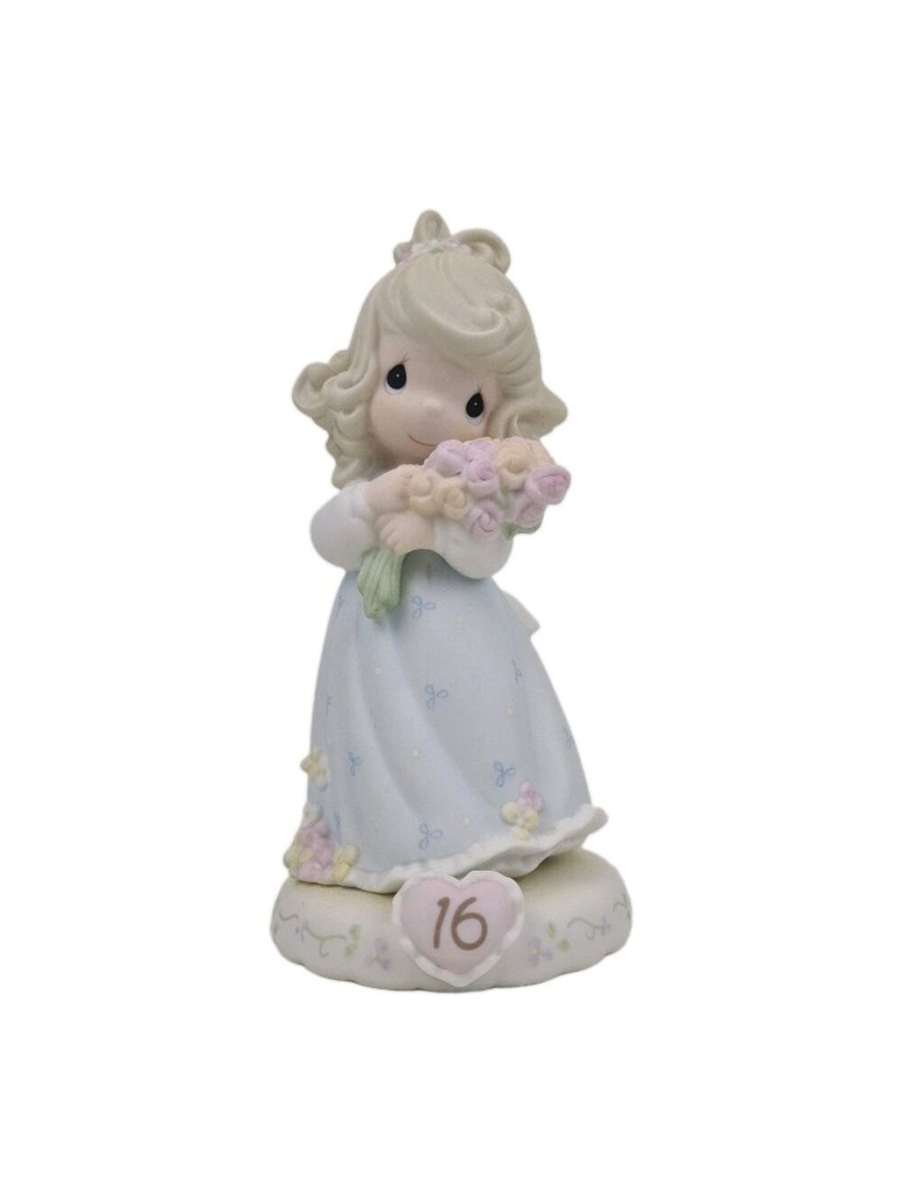 Precious Moments 136263 Growing In Grace Age 16 Porcelain Girl Figurine Vntg